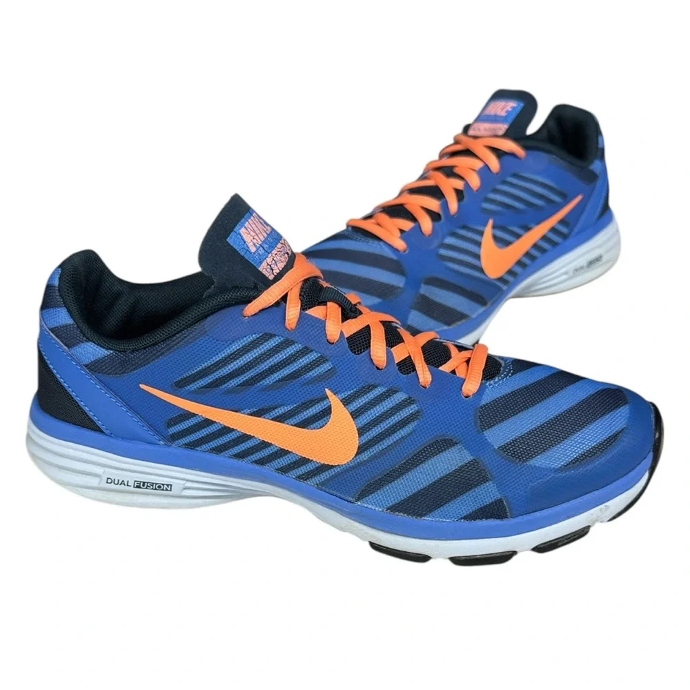 Nike Dual Fusion TR 579812-404 Blue Black Women's Running Training Shoes Size 8